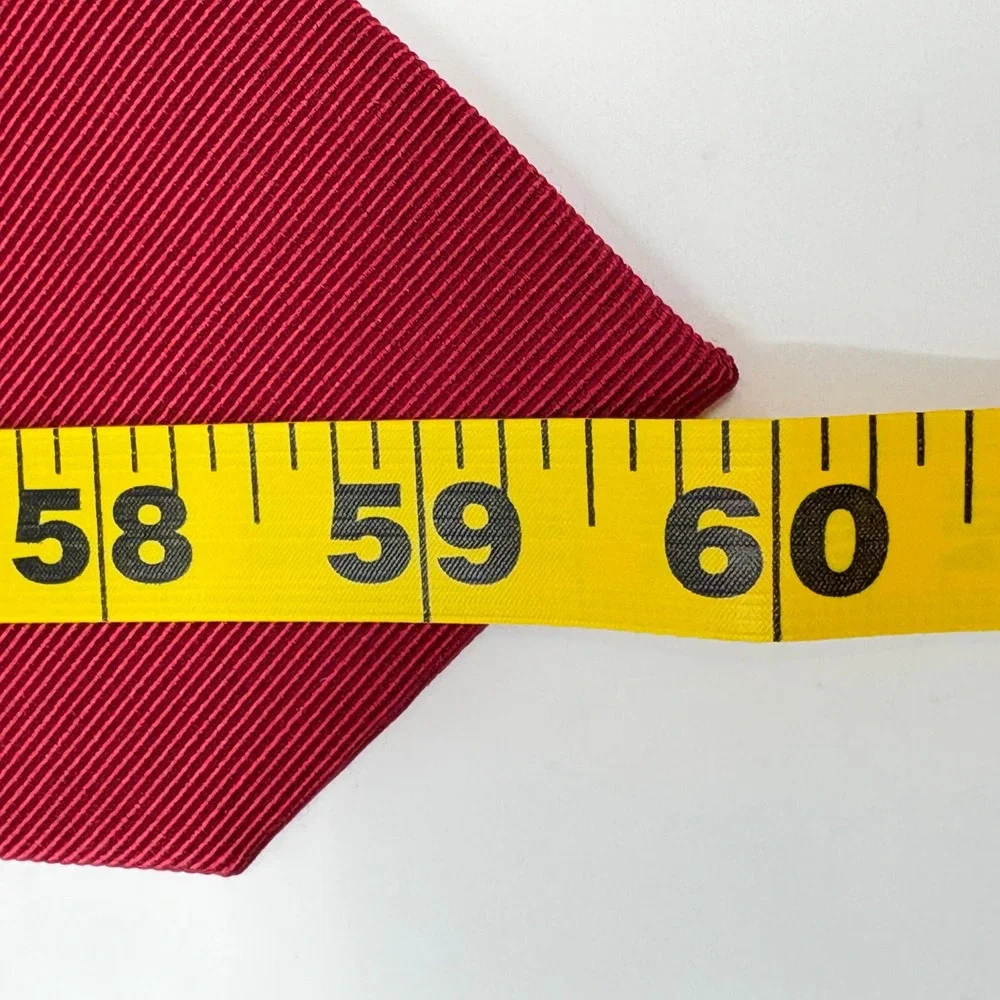 Jos ABank Heritage Collection Red Silk Cotton Blend Stripe Necktie Made in Italy